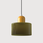 Bauhaus Glass Cylinder Pendant Light LED 1-Light Lasson Living
