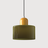 Bauhaus Glass Cylinder Pendant Light LED 1-Light Lasson Living
