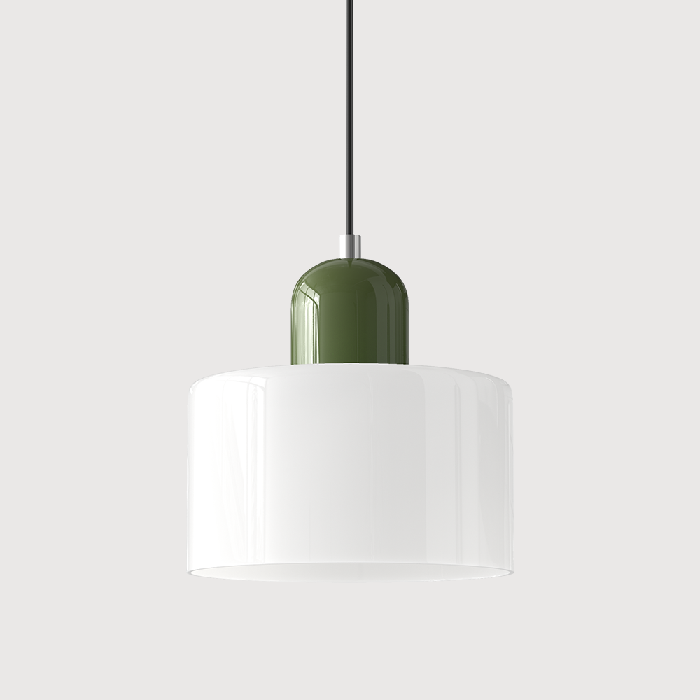 Bauhaus Glass Cylinder Pendant Light LED 1-Light Lasson Living