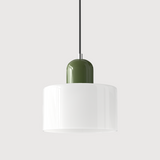Bauhaus Glass Cylinder Pendant Light LED 1-Light Lasson Living