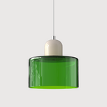 Bauhaus Glass Cylinder Pendant Light LED 1-Light Lasson Living