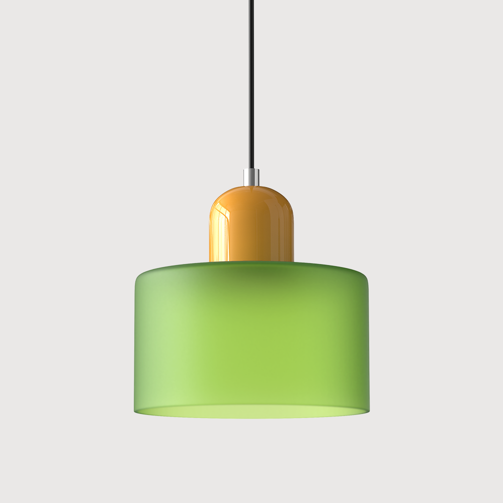 Bauhaus Glass Cylinder Pendant Light LED 1-Light Lasson Living