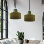 Bauhaus Glass Cylinder Pendant Light LED 1-Light Lasson Living