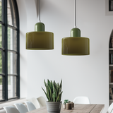 Bauhaus Glass Cylinder Pendant Light LED 1-Light Lasson Living
