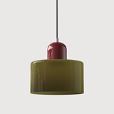 Bauhaus Glass Cylinder Pendant Light LED 1-Light Lasson Living