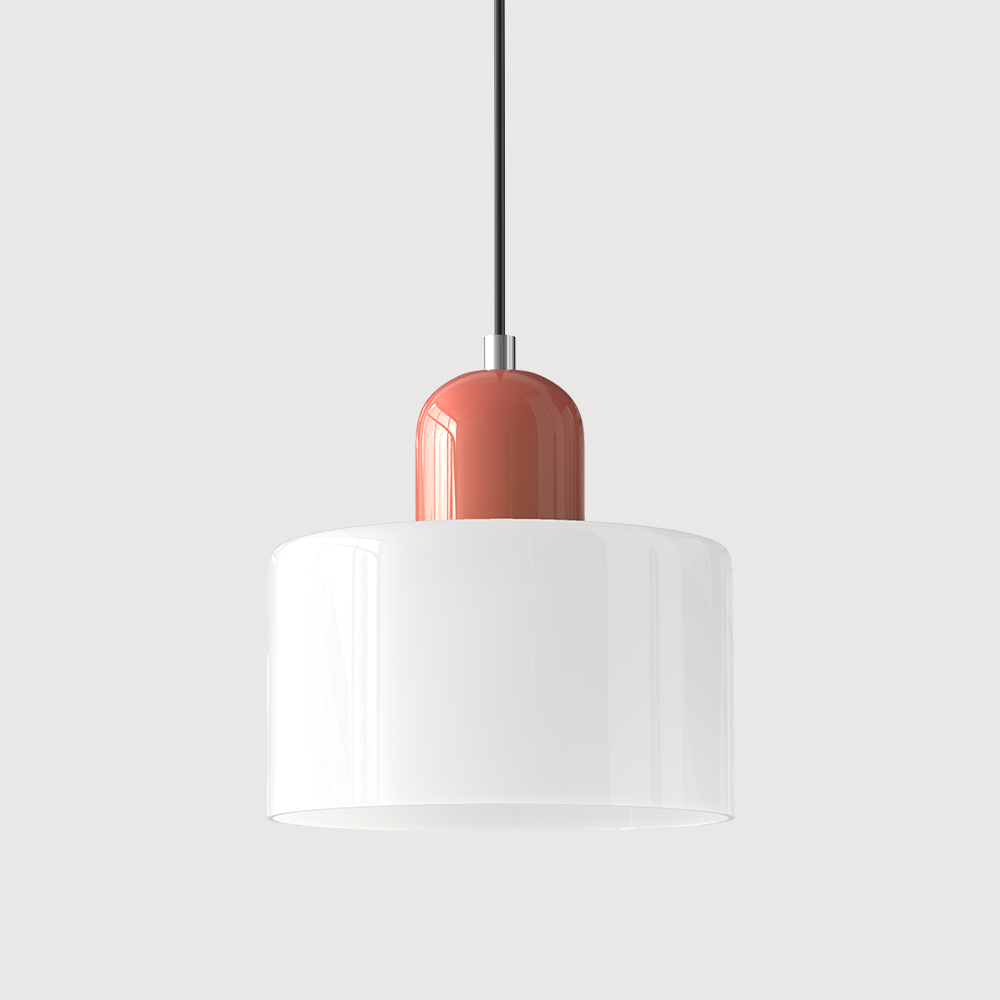 Bauhaus Glass Cylinder Pendant Light LED 1-Light Lasson Living