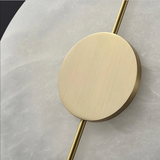 Modern Nordic Marble Round Wall Sconce LED 1-Light Lasson Living