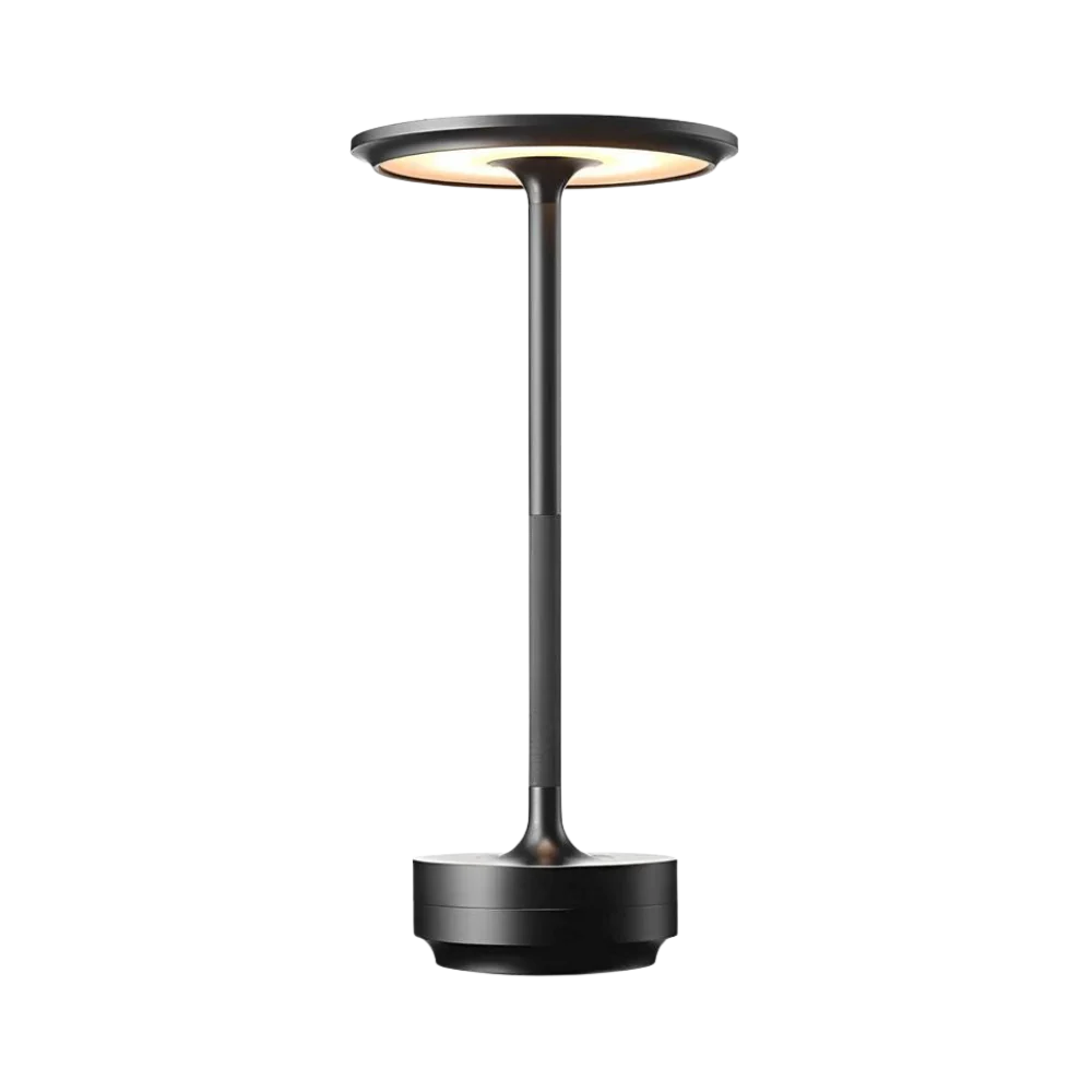 Modern Brass Cone LED Rechargeable Table Lamp 1-Light Lasson Living