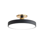 Modern Brass Round LED Ceiling Light 1-Light Lasson Living