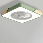 Modern Wood LED Ceiling Light with Fan 1-Light Lasson Living