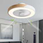 Modern Wood LED Ceiling Light with Fan 1-Light Lasson Living