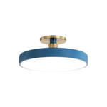 Modern Brass Round LED Ceiling Light 1-Light Lasson Living