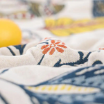 Rustic Artistic Flora Blanket | 100% Floral Cotton Blanket Lasson Living