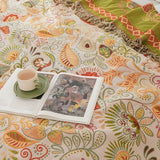 Autumn Leaf Boho Reversible Blanket Lasson Living