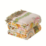 Autumn Leaf Boho Reversible Blanket Lasson Living