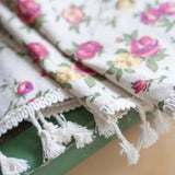Floral Tasseled Soft Cotton Curtain Lasson Living