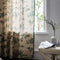Green Pine Bird Pattern Tassel Curtain Lasson Living