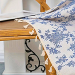Blue Rose Floral Home Curtain Lasson Living