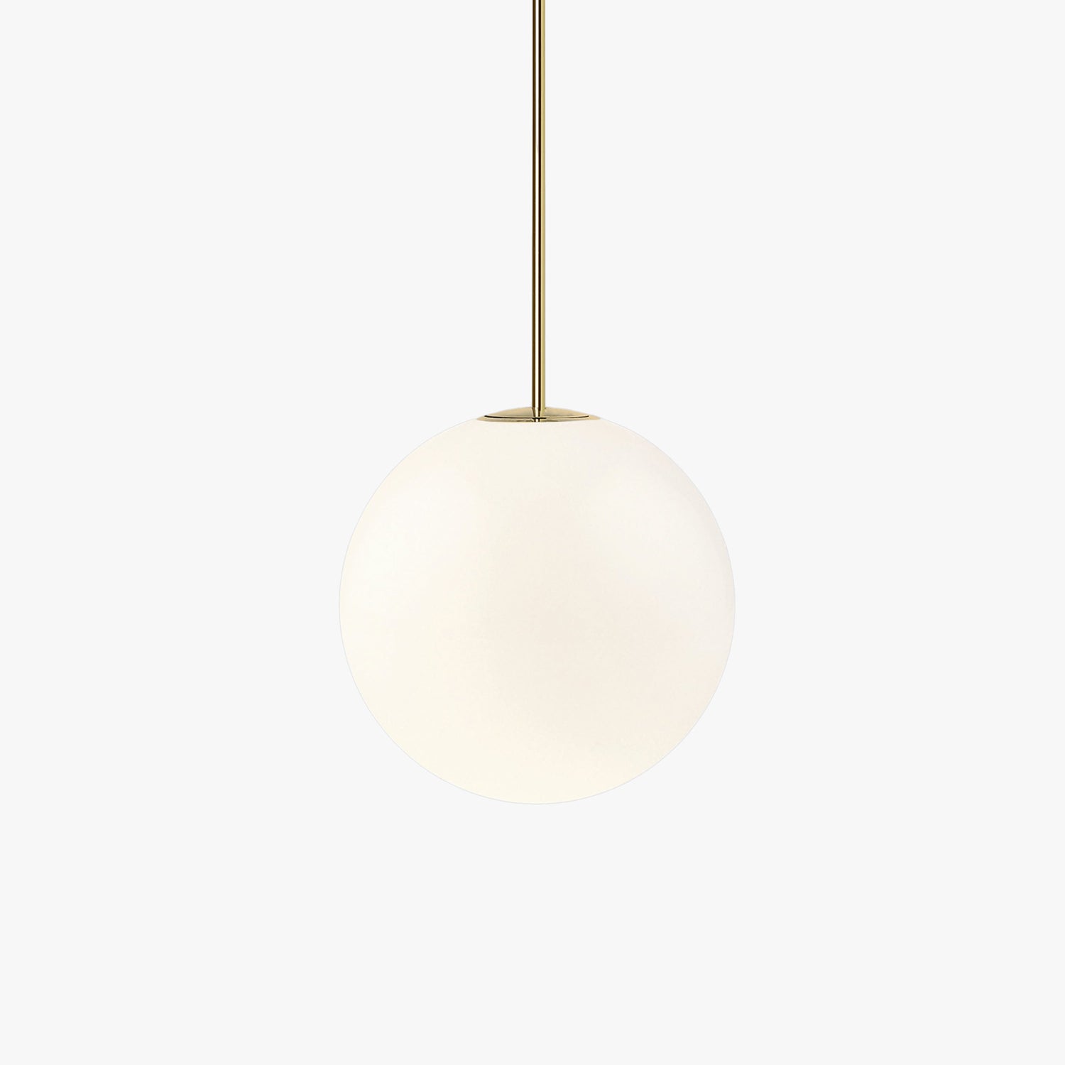 Minimalist Brass Globe Glass Pendant 1-Light Lasson Living