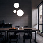 Minimalist Brass Globe Glass Pendant 1-Light Lasson Living