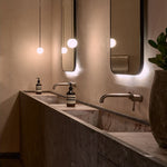 Minimalist Brass Globe Glass Pendant 1-Light Lasson Living