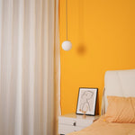 Minimalist Brass Globe Glass Pendant 1-Light Lasson Living