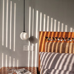 Minimalist Brass Globe Glass Pendant 1-Light Lasson Living