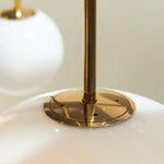 Minimalist Brass Globe Glass Pendant 1-Light Lasson Living