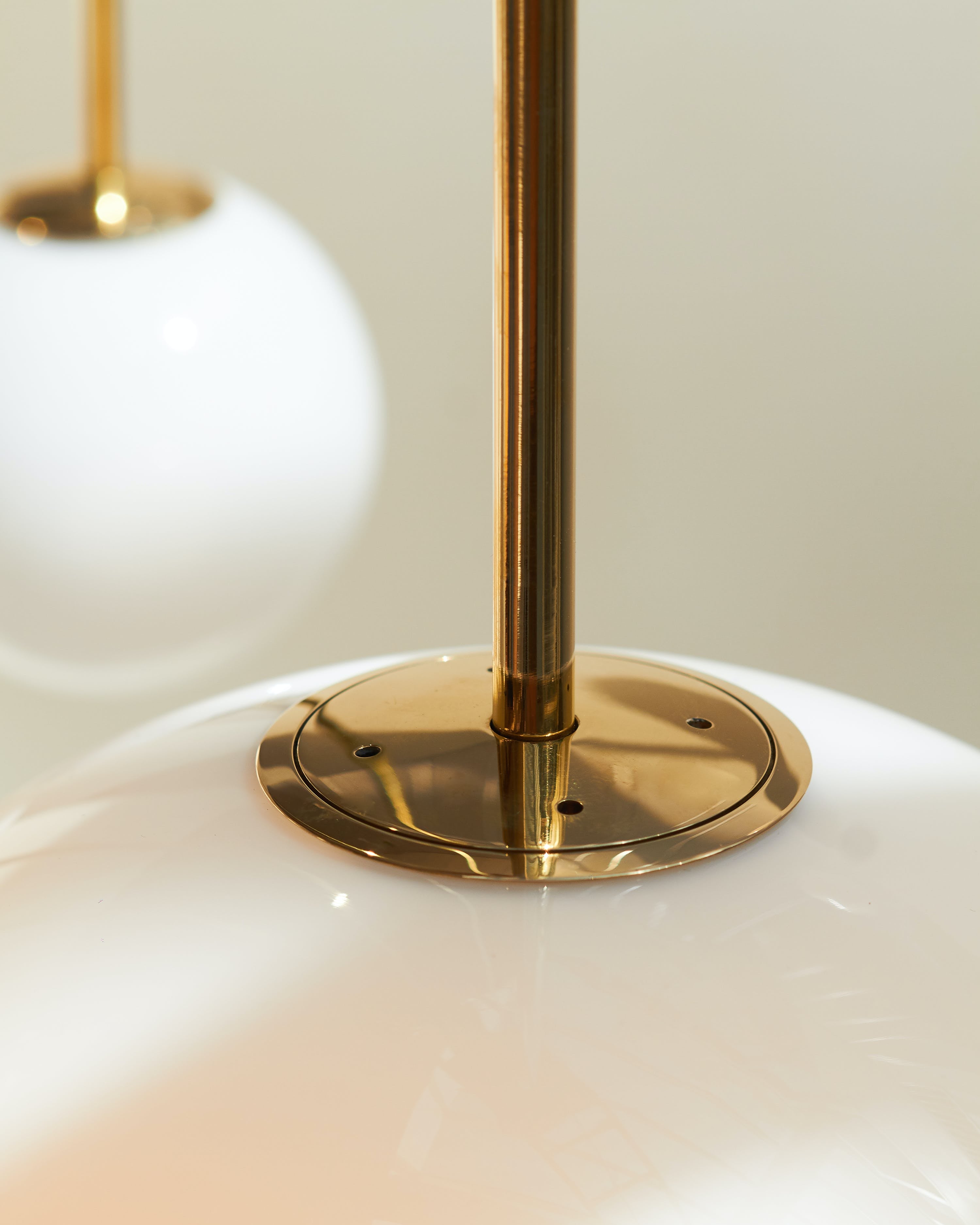 Minimalist Brass Globe Glass Pendant 1-Light Lasson Living