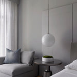 Minimalist Brass Globe Glass Pendant 1-Light Lasson Living