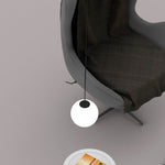 Minimalist Brass Globe Glass Pendant 1-Light Lasson Living