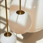 Minimalist Brass Globe Glass Pendant 1-Light Lasson Living