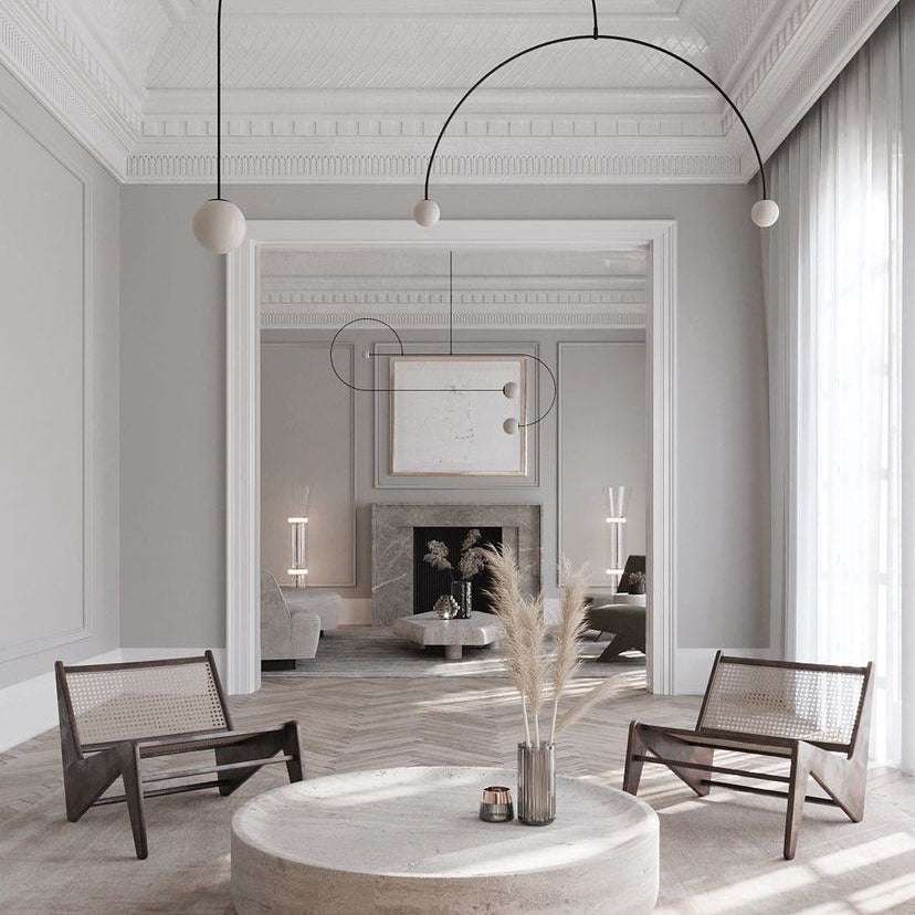 Minimalist Brass Globe Glass Pendant 1-Light Lasson Living