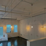 Minimalist Brass Globe Glass Pendant 1-Light Lasson Living