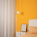 Minimalist Brass Globe Glass Pendant 1-Light Lasson Living
