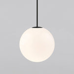 Minimalist Brass Globe Glass Pendant 1-Light Lasson Living