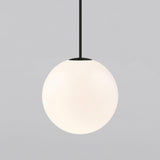 Minimalist Brass Globe Glass Pendant 1-Light Lasson Living