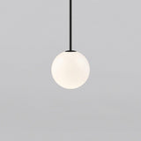 Minimalist Brass Globe Glass Pendant 1-Light Lasson Living