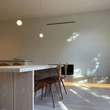 Minimalist Brass Globe Glass Pendant 1-Light Lasson Living