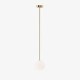 Minimalist Brass Globe Glass Pendant 1-Light Lasson Living