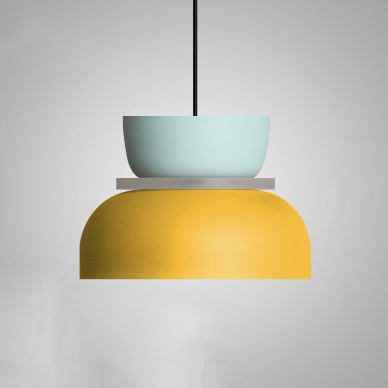 Nordic Zinc Alloy Dual-tone Dome Pendant Light LED 1-light Lasson Living