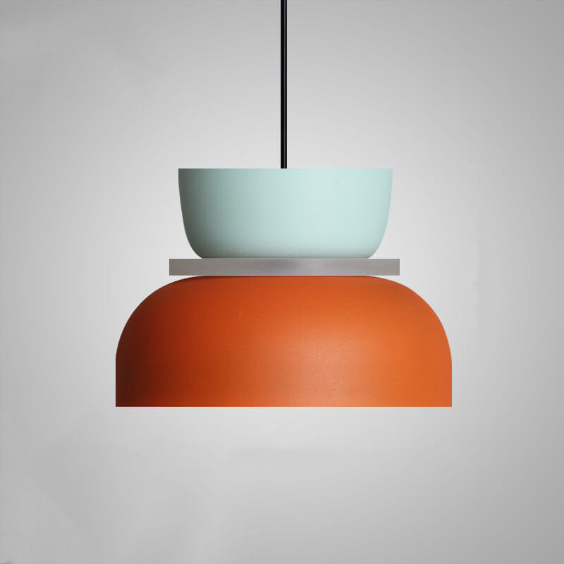 Nordic Zinc Alloy Dual-tone Dome Pendant Light LED 1-light Lasson Living