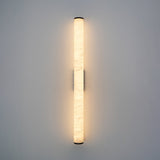 Modern Alabaster Tube LED Wall Sconce 1-Light Lasson Living