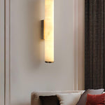 Modern Alabaster Tube LED Wall Sconce 1-Light Lasson Living