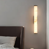 Modern Alabaster Tube LED Wall Sconce 1-Light Lasson Living