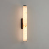 Modern Alabaster Tube LED Wall Sconce 1-Light Lasson Living