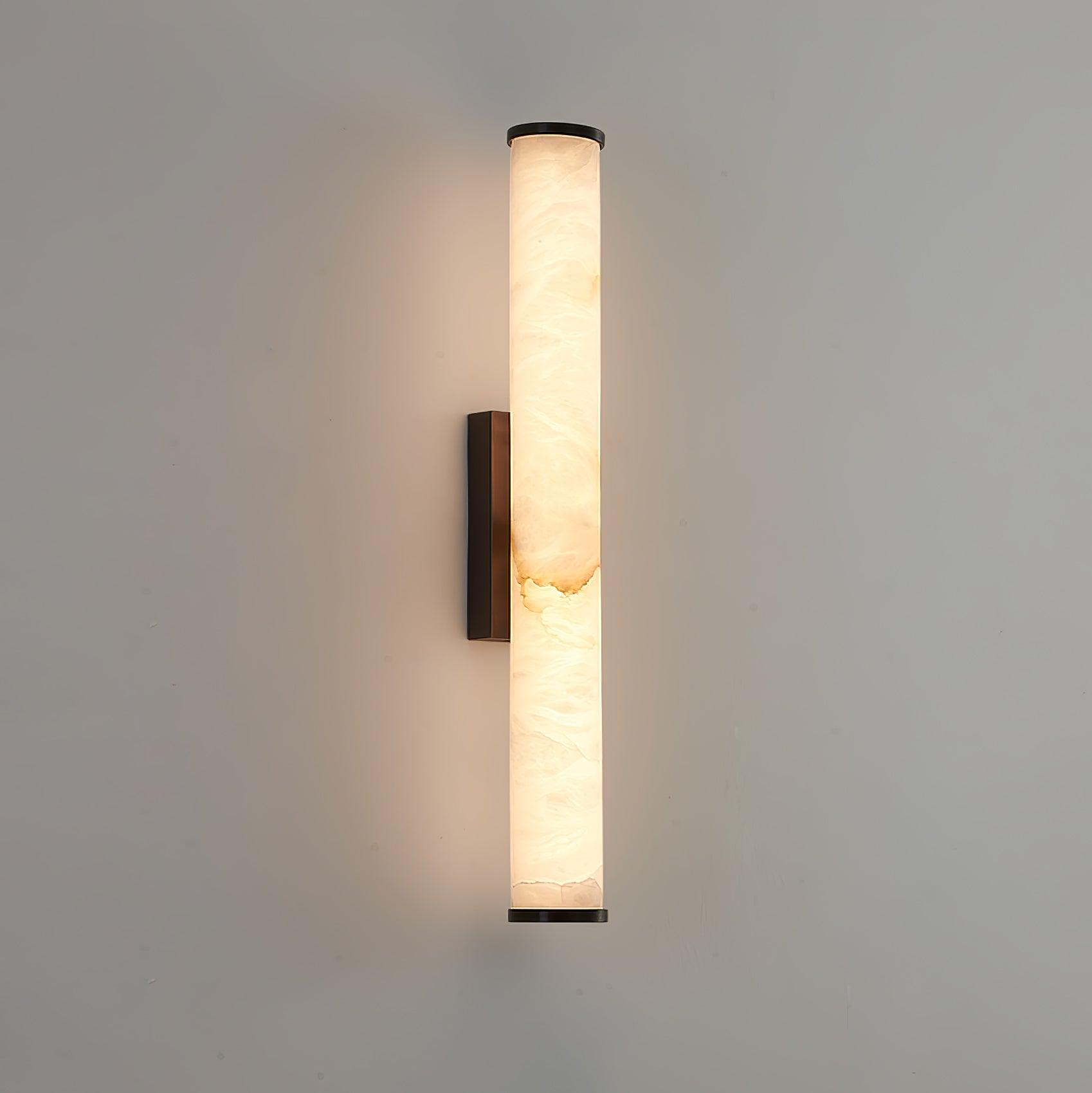 Modern Alabaster Tube LED Wall Sconce 1-Light Lasson Living