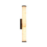 Modern Alabaster Tube LED Wall Sconce 1-Light Lasson Living