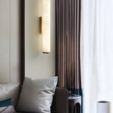 Modern Alabaster Tube LED Wall Sconce 1-Light Lasson Living