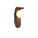 Nordic Wood Globe Wall Sconce LED 1-Light Lasson Living